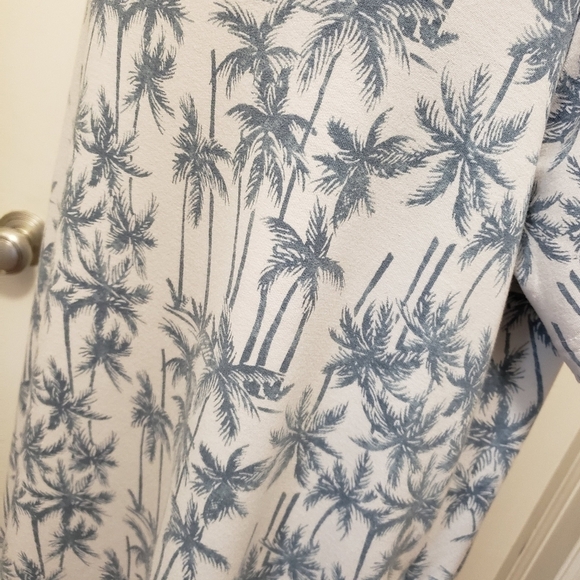 June & Delaneey Palm Tree Print Knit Casual Dress Size 1X - Picture 7 of 11